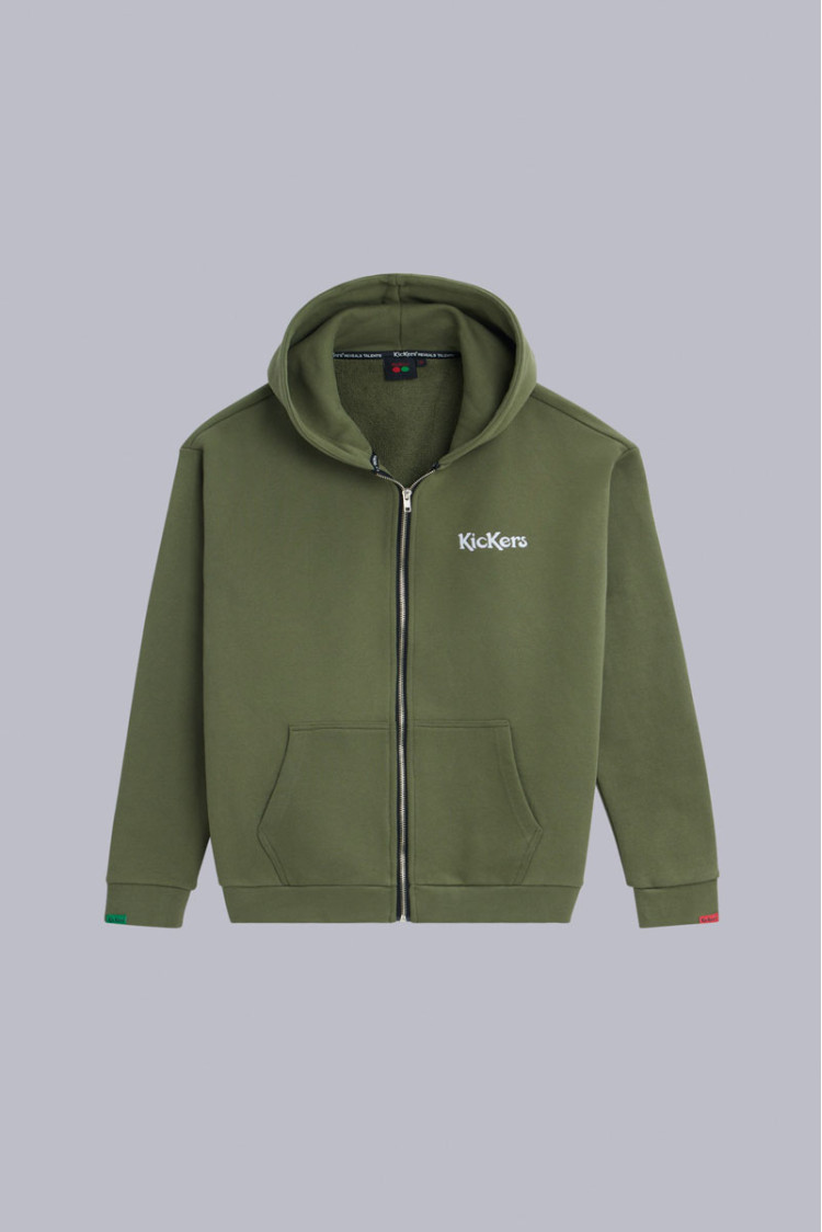ORGANIC KICK HOODIE ZIP KAKI ORGANIC KICK HOODIE ZIP KAKI