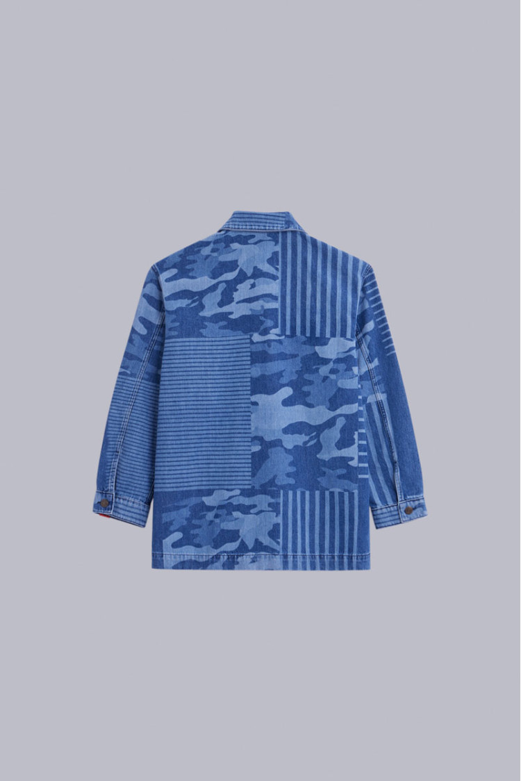 ORGANIC KICK JACKET DENIM CAMOUFLAGE ORGANIC KICK JACKET DENIM CAMOUFLAGE