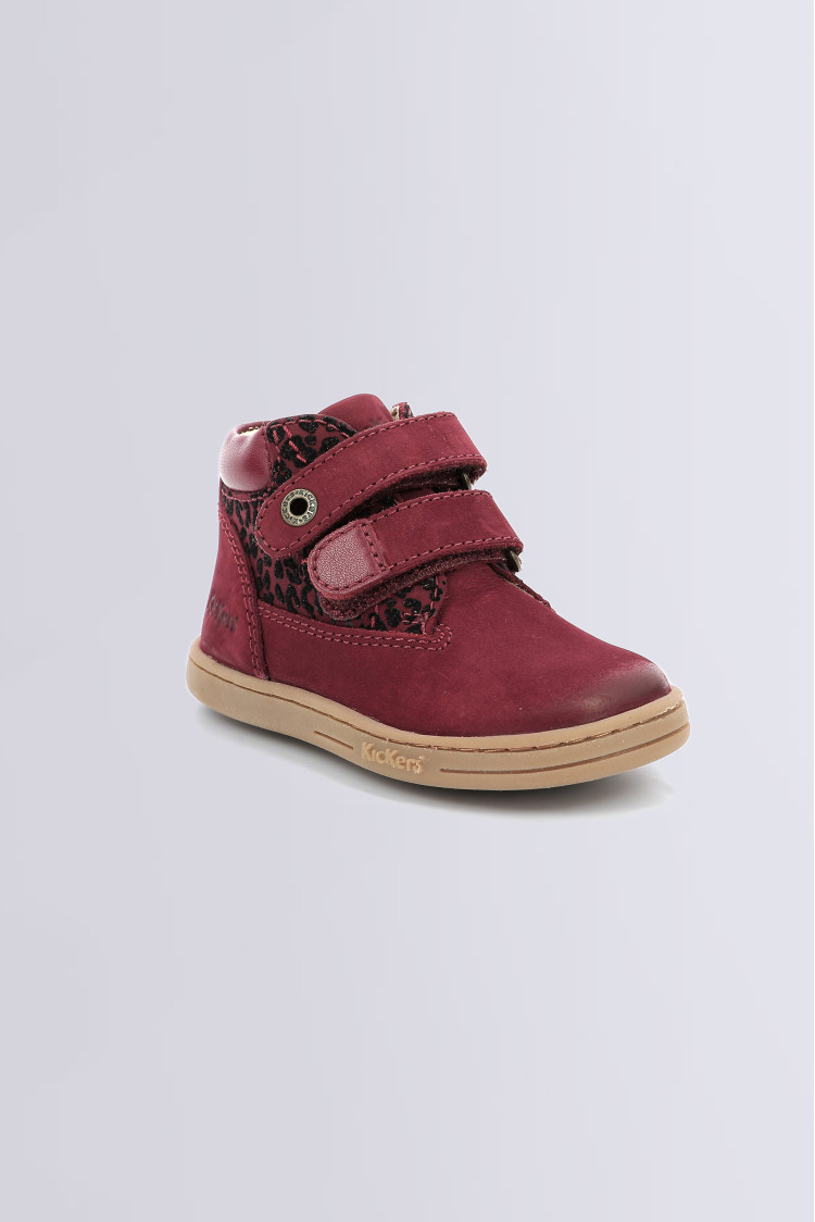 Tackeasy Bottillons bordeaux l opard pour fille Kickers Site