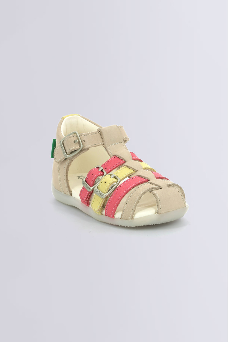 Pink and on sale yellow sandals