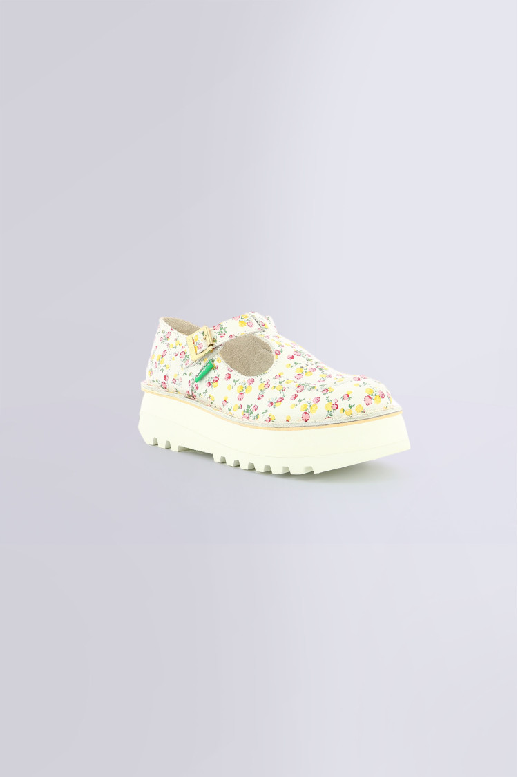 KICKOUSTRAP BLANC IMPRIME FLEURS KICKOUSTRAP BLANC IMPRIME FLEURS