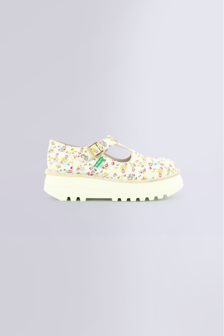 KICKOUSTRAP BLANC IMPRIME FLEURS KICKOUSTRAP BLANC IMPRIME FLEURS