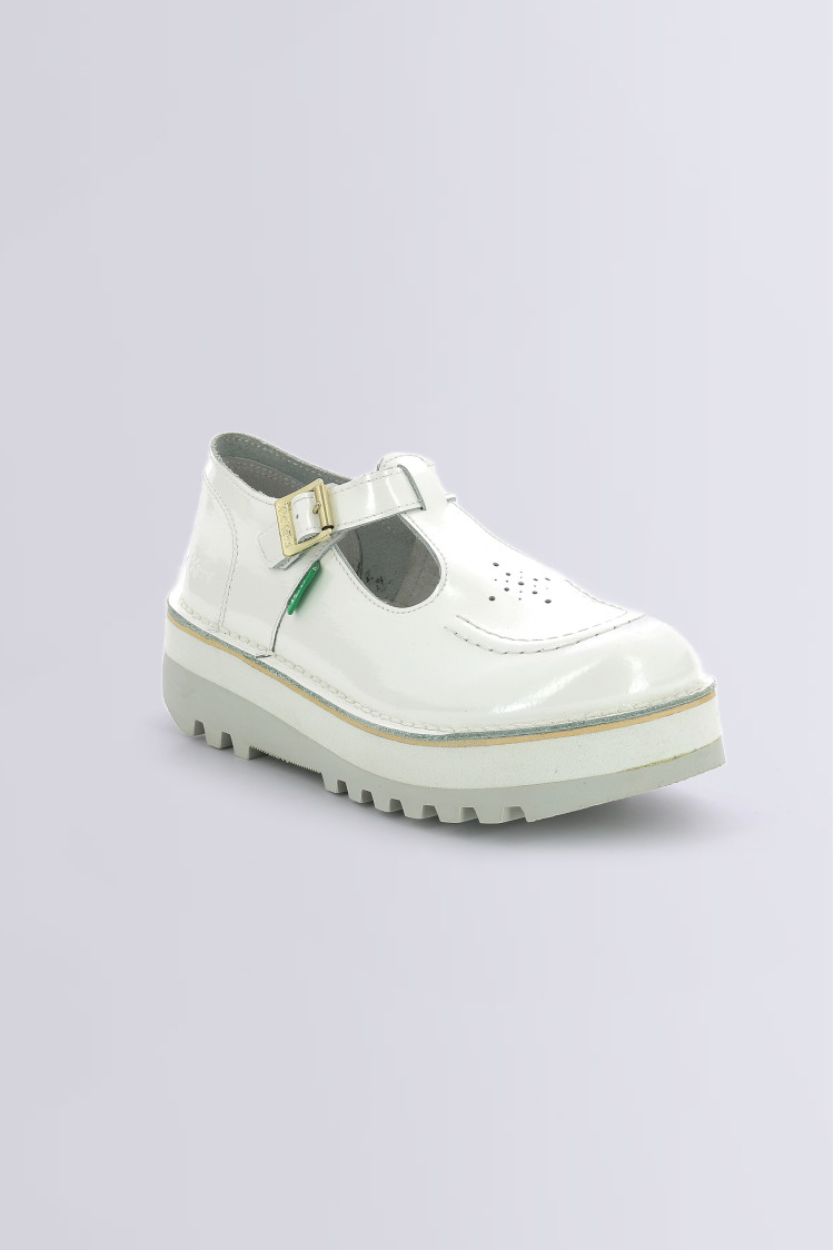 KICKOUSTRAP WHITE PATENT