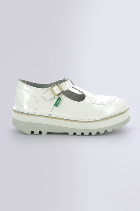 KICKOUSTRAP WHITE PATENT