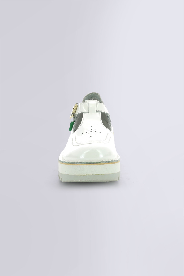 KICKOUSTRAP WHITE PATENT KICKOUSTRAP WHITE PATENT