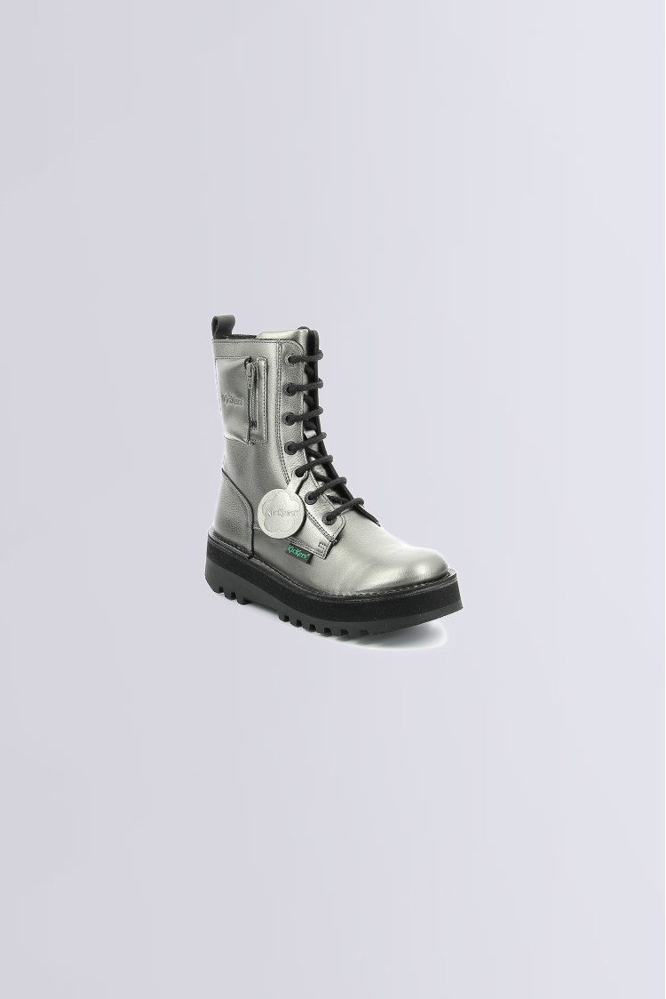 KICK POCKET GREY METALLIZED