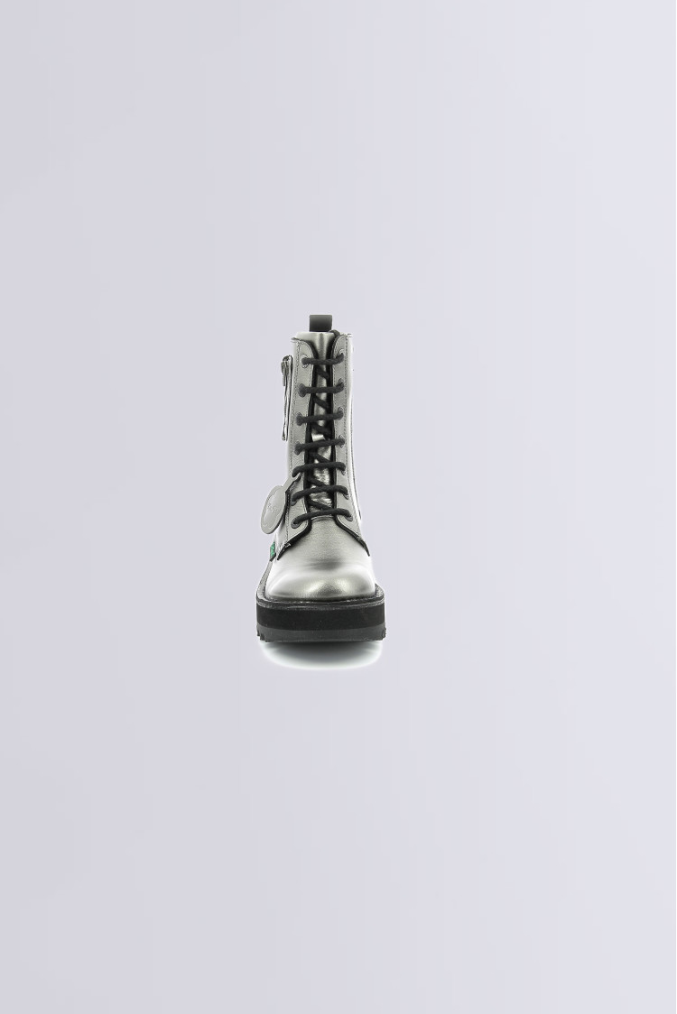 bottines gris métallisé