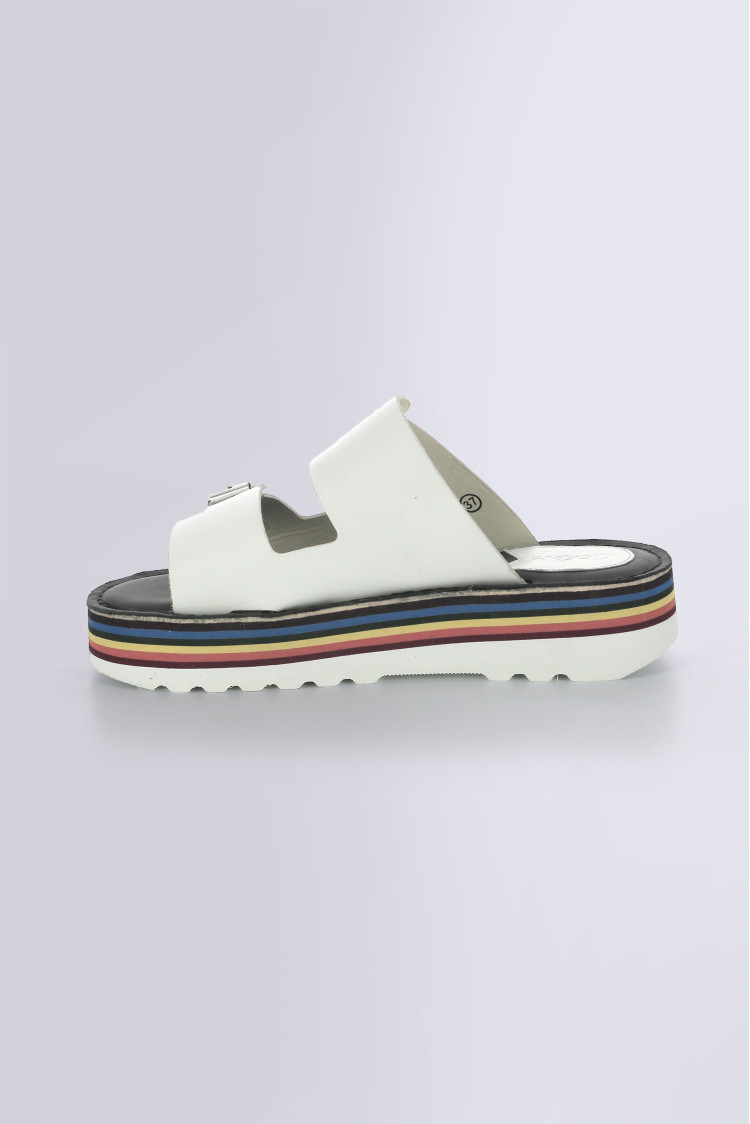 KICK HOT BLANC SEMELLE MULTICOLOR KICK HOT BLANC SEMELLE MULTICOLOR