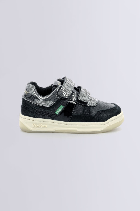 Sneakers Hautes Lowell Gris Noir Jaune Kickers - Enfant