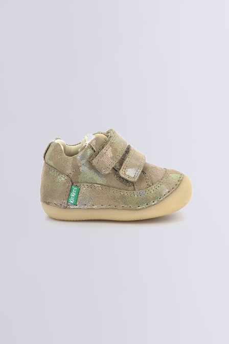 Sneakers Hautes Kickalien Kaki Jaune Taupe Kickers - Enfant