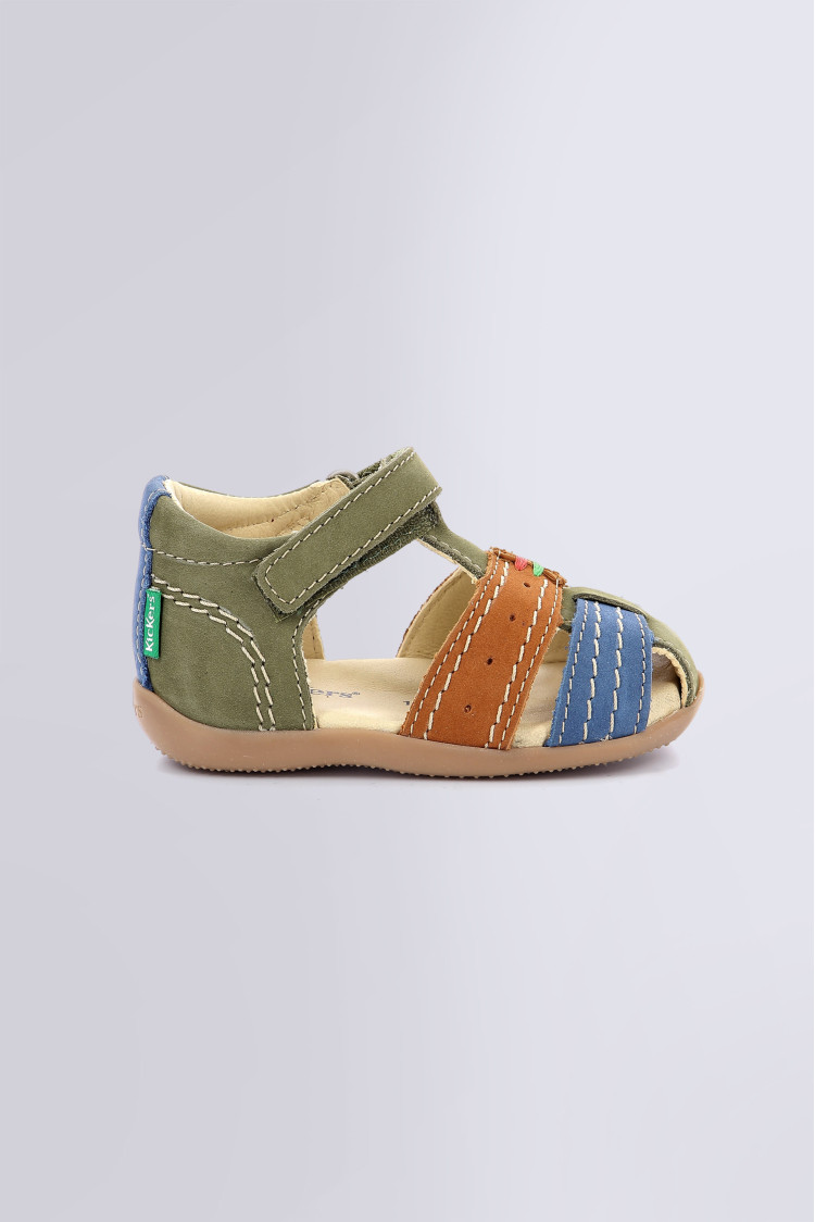Bigbazar dark kaki and brown sandals for boy Kickers Official website