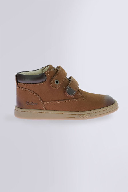 Tackeasy - Botines marrón claro para niña y niño - Kickers © Web oficial