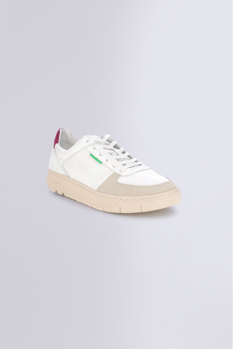Kick Allow white and burgundy sneakers for men and women Kickers