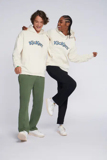 Kick Hoodie - Felpa con cappuccio unisex ecru - Kickers © Sito Ufficiale