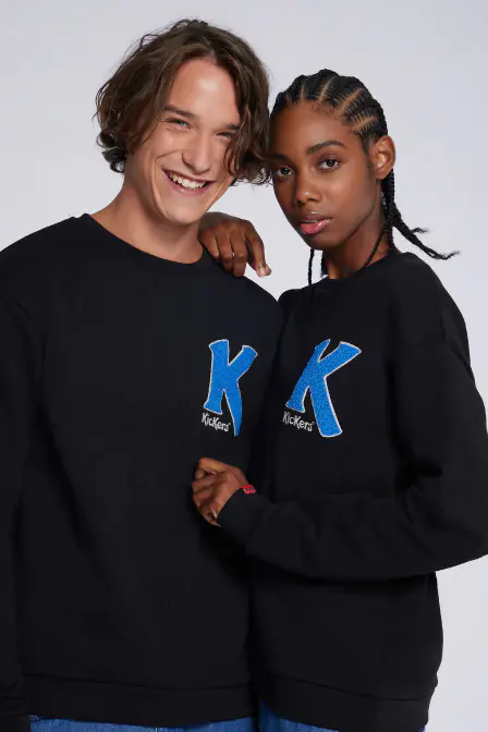Kick Sweat - Sweat noir unisexe - Kickers © Site Officiel