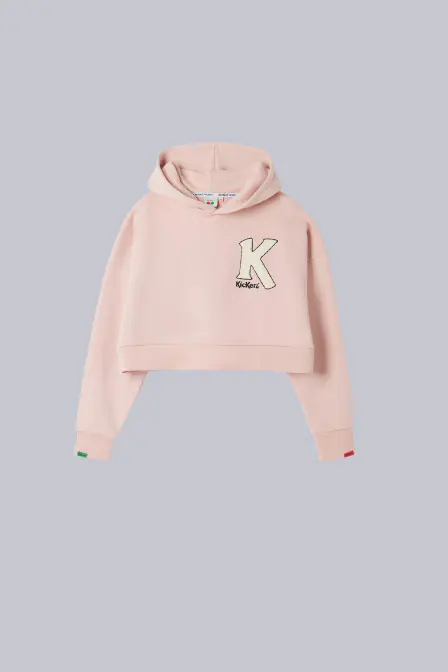 Kick Crop - Rosa Crop-Kapuzenpullover für Frauen - Kickers © Offizielle Website Kick Crop - Rosa Crop-Kapuzenpullover für Frauen - Kickers © Offizielle Website