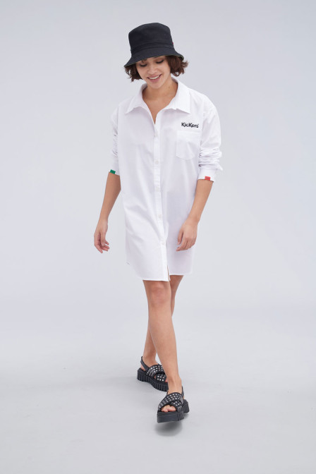 SHIRT DRESS WHITE