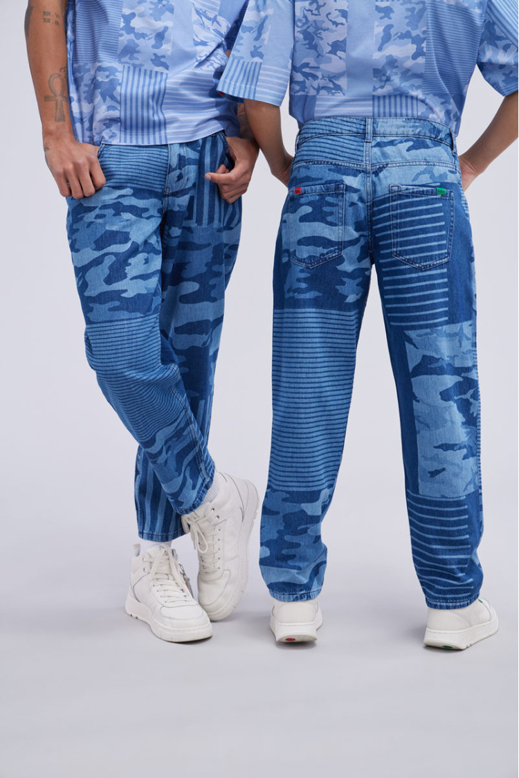 Kick Jean Bleu Camouflage Kick Jean Bleu Camouflage