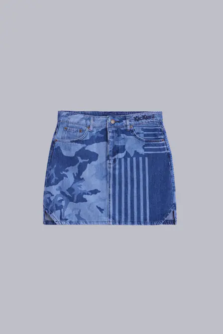 Kick Skirt - Camouflage-Jeansrock für Frauen - Kickers © Offizielle Website Kick Skirt - Camouflage-Jeansrock für Frauen - Kickers © Offizielle Website