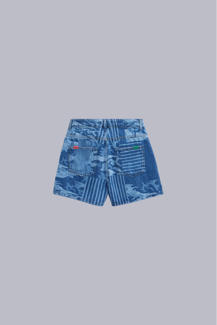 Kick Short Bleu Camouflage Kick Short Bleu Camouflage
