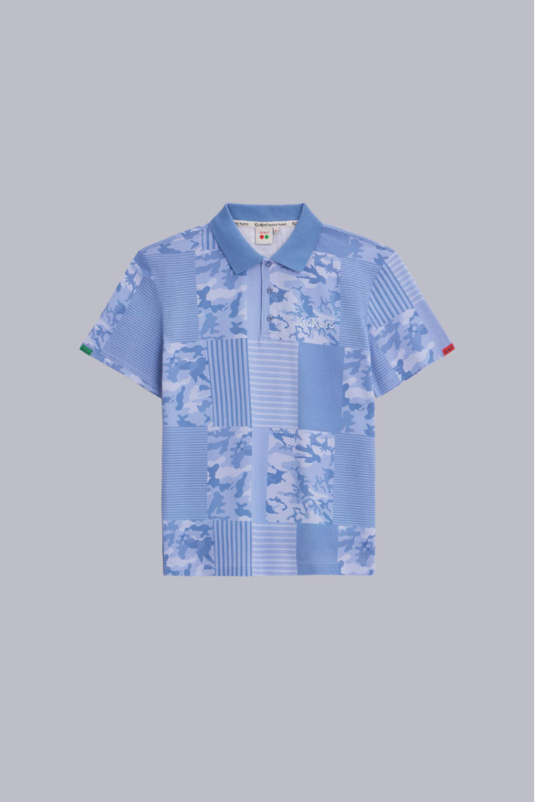 Kick Polo Bleu Camouflage Kick Polo Bleu Camouflage