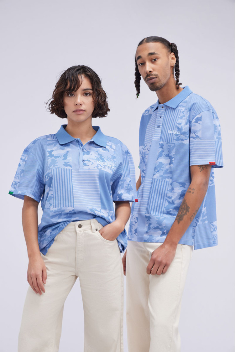 Kick Polo Bleu Camouflage Kick Polo Bleu Camouflage