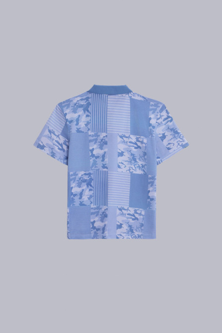 Kick Polo - Camouflage blue polo unisex - Kickers © Official website