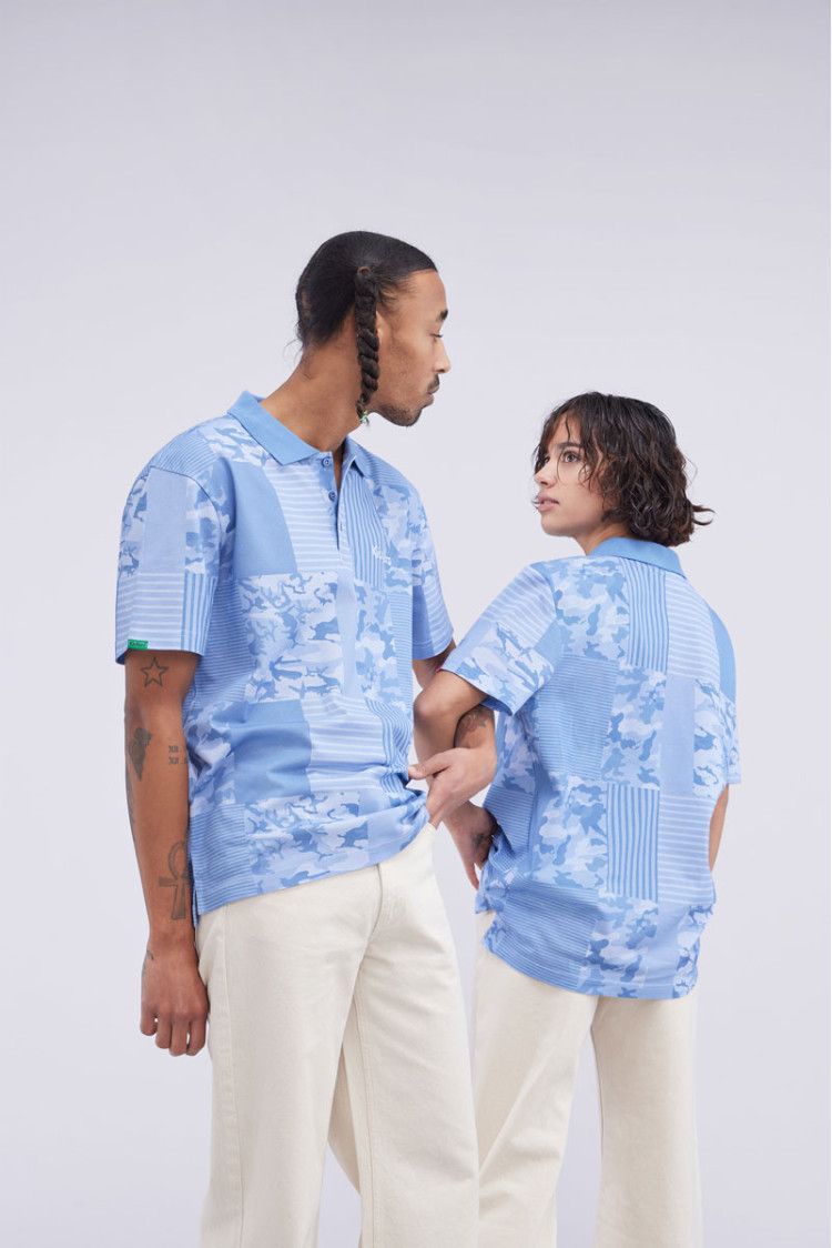 Kick Polo Bleu Camouflage Kick Polo Bleu Camouflage
