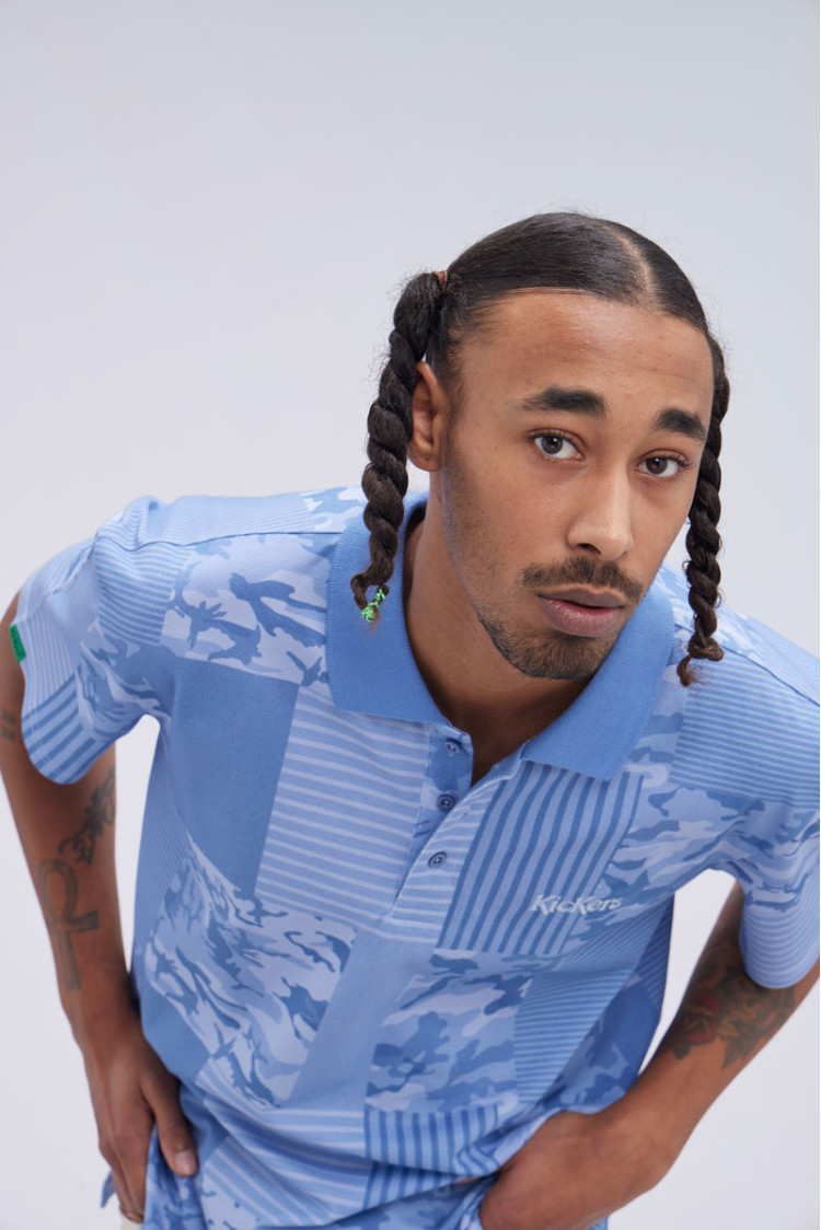 Kick Polo Bleu Camouflage Kick Polo Bleu Camouflage