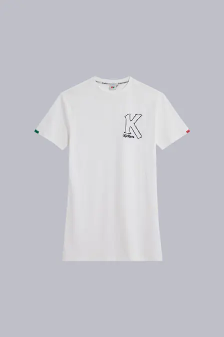 Kick Tshirt Dress - Vestido camiseta blanca para mujer - Kickers © Página oficial Kick Tshirt Dress - Vestido camiseta blanca para mujer - Kickers © Página oficial