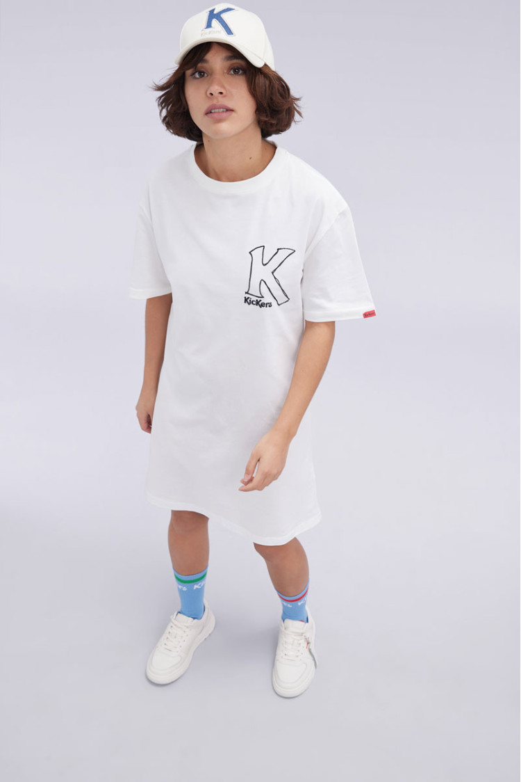 Kick Tshirt Dress Blanche Kick Tshirt Dress Blanche