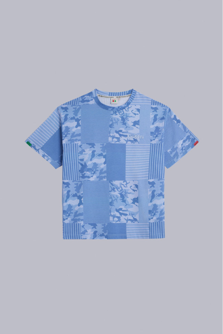 Kick TShirt Bleu Camouflage