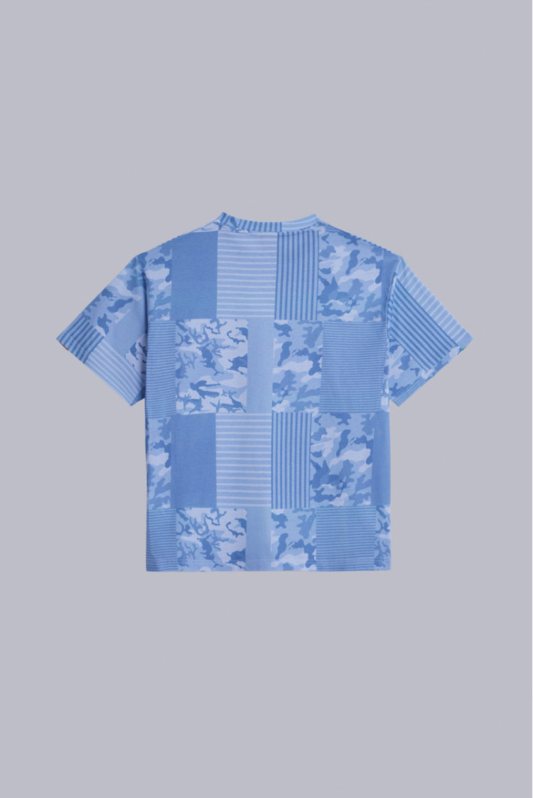 Kick TShirt Bleu Camouflage Kick TShirt Bleu Camouflage