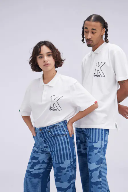 Kick Polo - Polo blanc unisexe - Kickers © Site Officiel