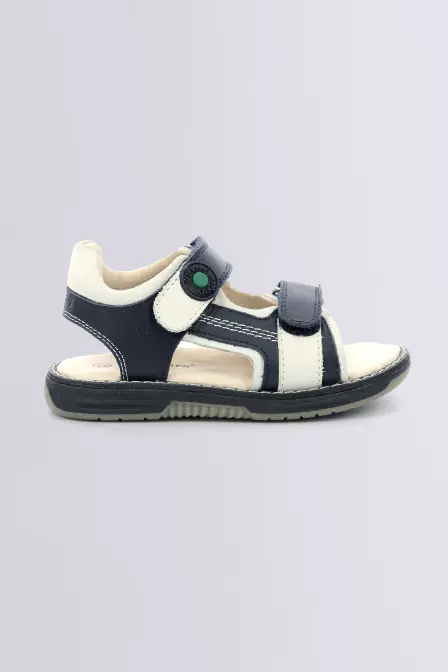 Kickgalacxo navy and white sandals for boy - Kickers © Official website
