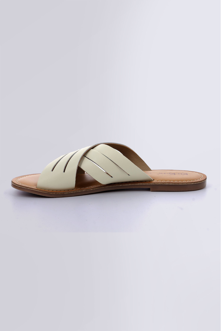 Kick Day light beige mules for woman - Kickers © Official website