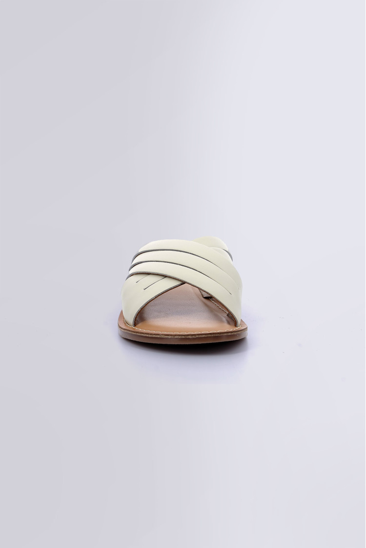 Kick Day light beige mules for woman - Kickers © Official website