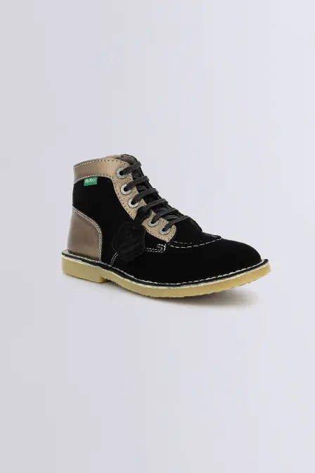Kicklegend - Botines negro y bronce para mujer - Kickers © Web oficial Kicklegend - Botines negro y bronce para mujer - Kickers © Web oficial