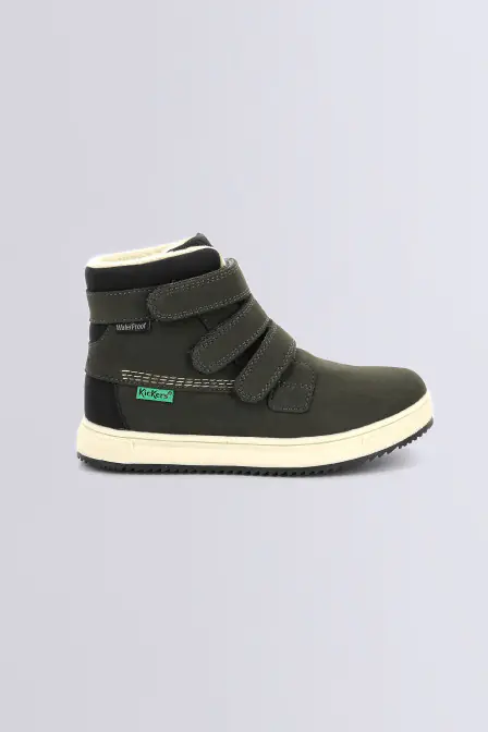 Yepokro - Hohe Sneaker in khaki und schwarz für Jungen - Kickers © Offizielle Website