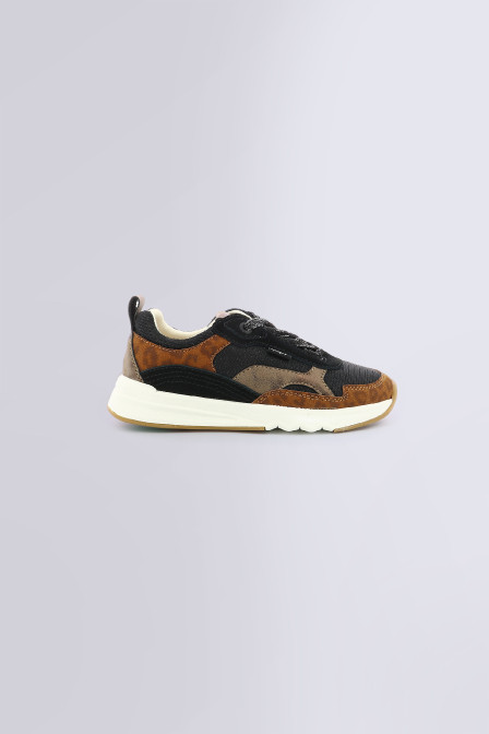 Kiwy black leopard print - girls low sneakers - Kickers ©