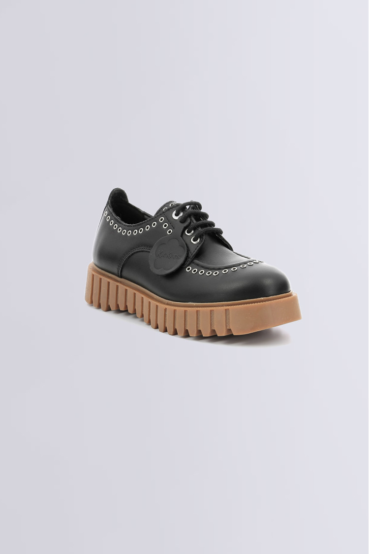 Kick Famous Derbies noires pour femme Kickers Site Officiel