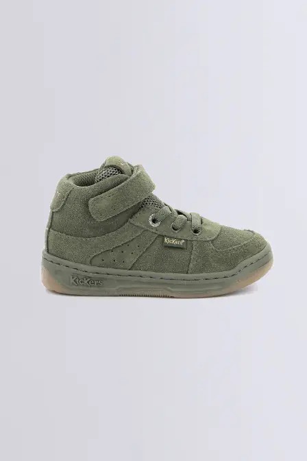 Kick Alien - Sneakers hautes kaki pour garçon - Kickers © Site Officiel