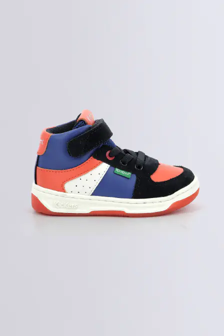 Kick Alien - Hohe Sneaker in marineblau, blau und orange für Jungen - Kickers © Offizielle Website