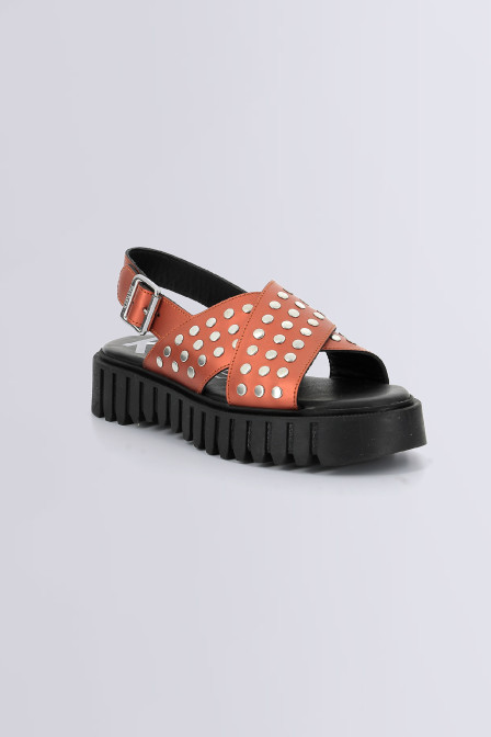 Kick Fact | Sandales cuivrées pour femme | Kickers © Site Officiel Kick Fact | Sandales cuivrées pour femme | Kickers © Site Officiel