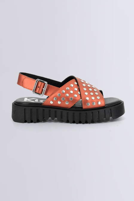 Kick Fact | Sandales cuivrées pour femme | Kickers © Site Officiel