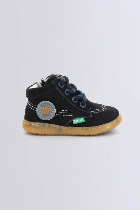 Kick Bubbly navy ankle boots for girl and boy - Kickers © Official website