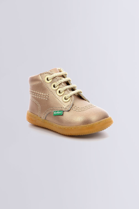 Kick Billista | Gold ankle boots for girls | Kickers © Official Site