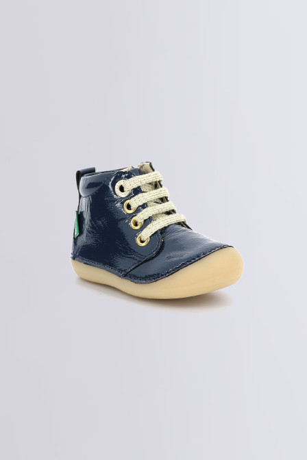 Sonizip - Bottillons bleu vernis pour fille - Kickers © Site Officiel Sonizip - Bottillons bleu vernis pour fille - Kickers © Site Officiel