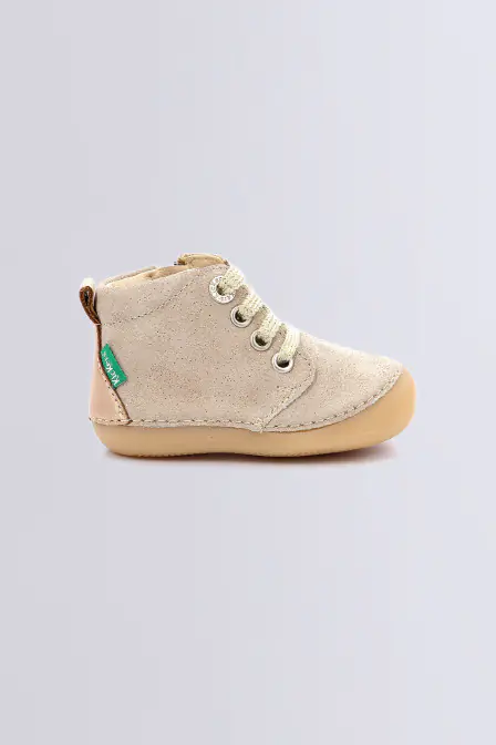 Sonizip - Bottillons beige pour fille - Kickers © Site Officiel