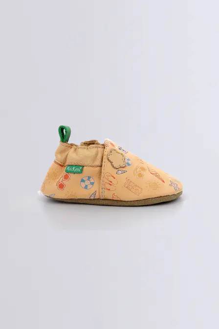 Kickbaby - Chaussons beige pour bébé - Kickers © Site Officiel